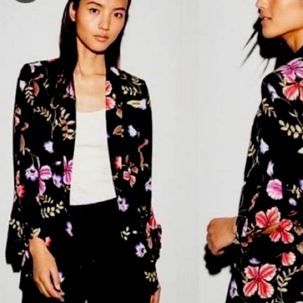 Express floral blazer